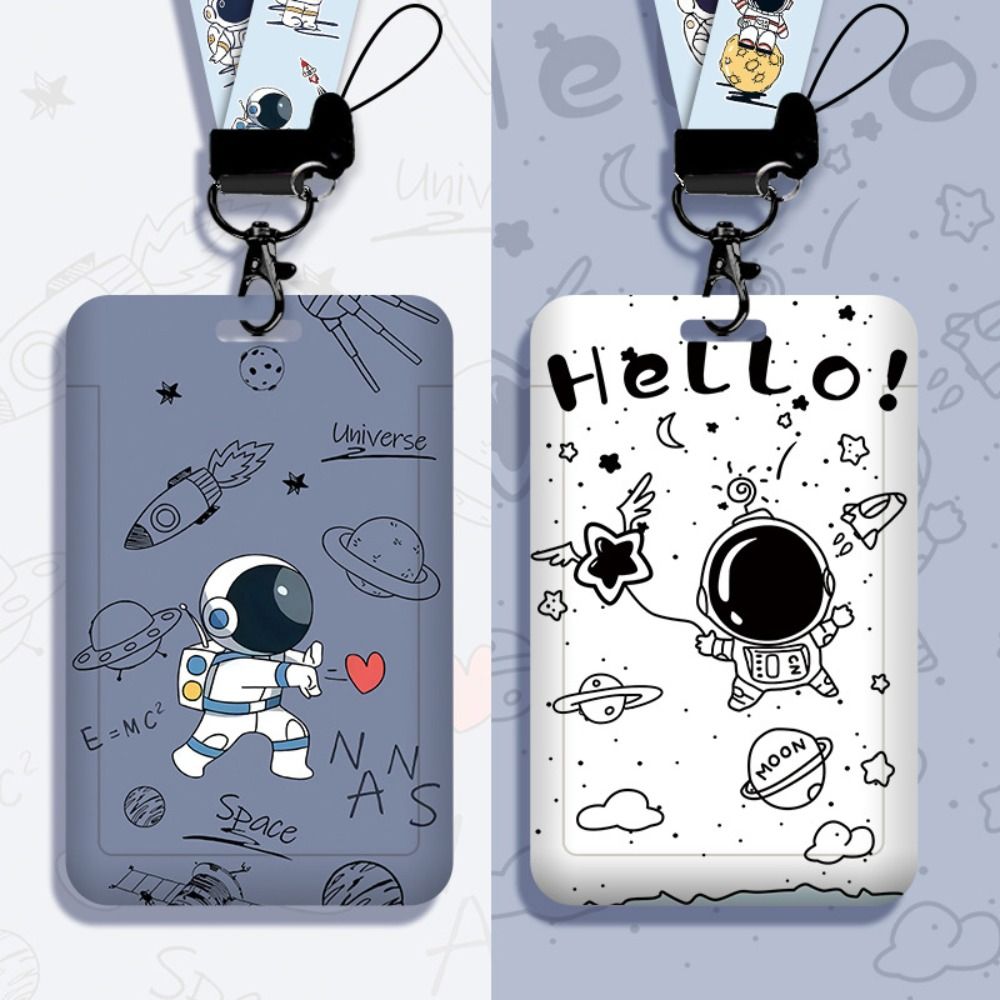 Lanyard Badge Holder - New Cartoon Card Holder Astronaut with