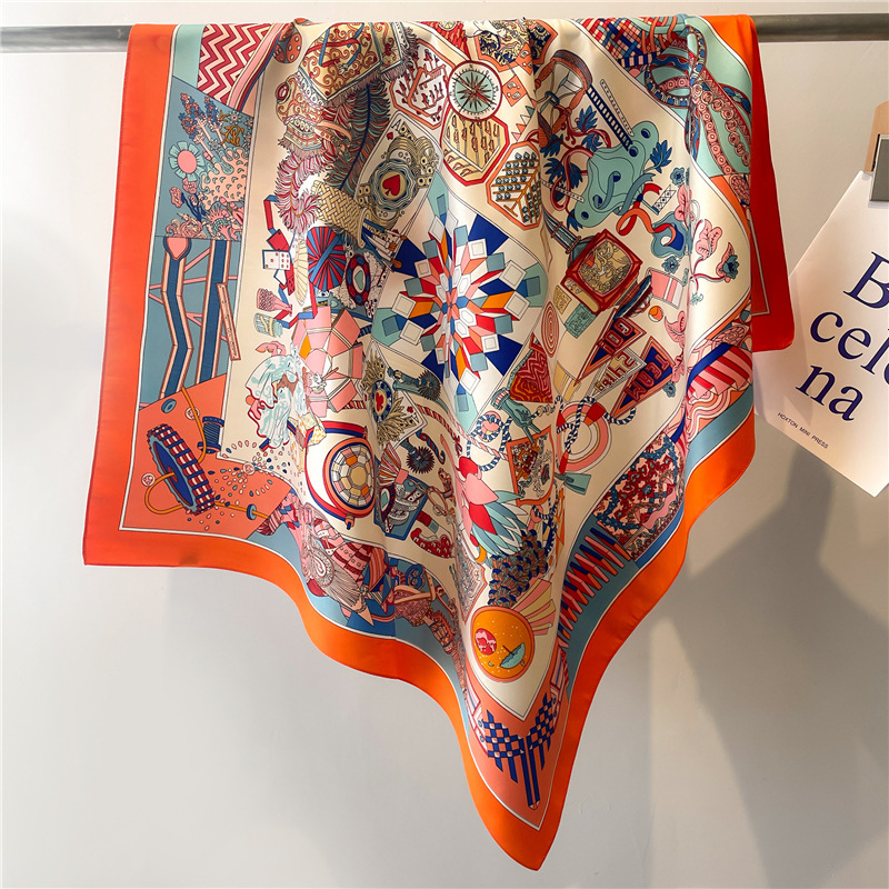 2026 New Square Twill Silk Sca - Scarf Silk Square 评论和价格