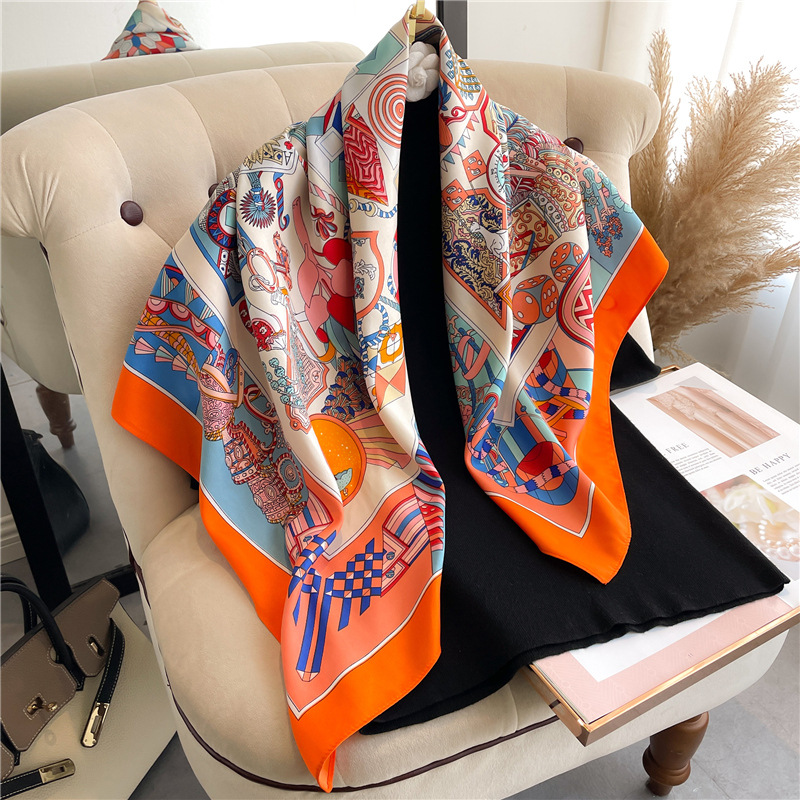 2026 New Square Twill Silk Sca - Scarf Silk Square 评论和价格