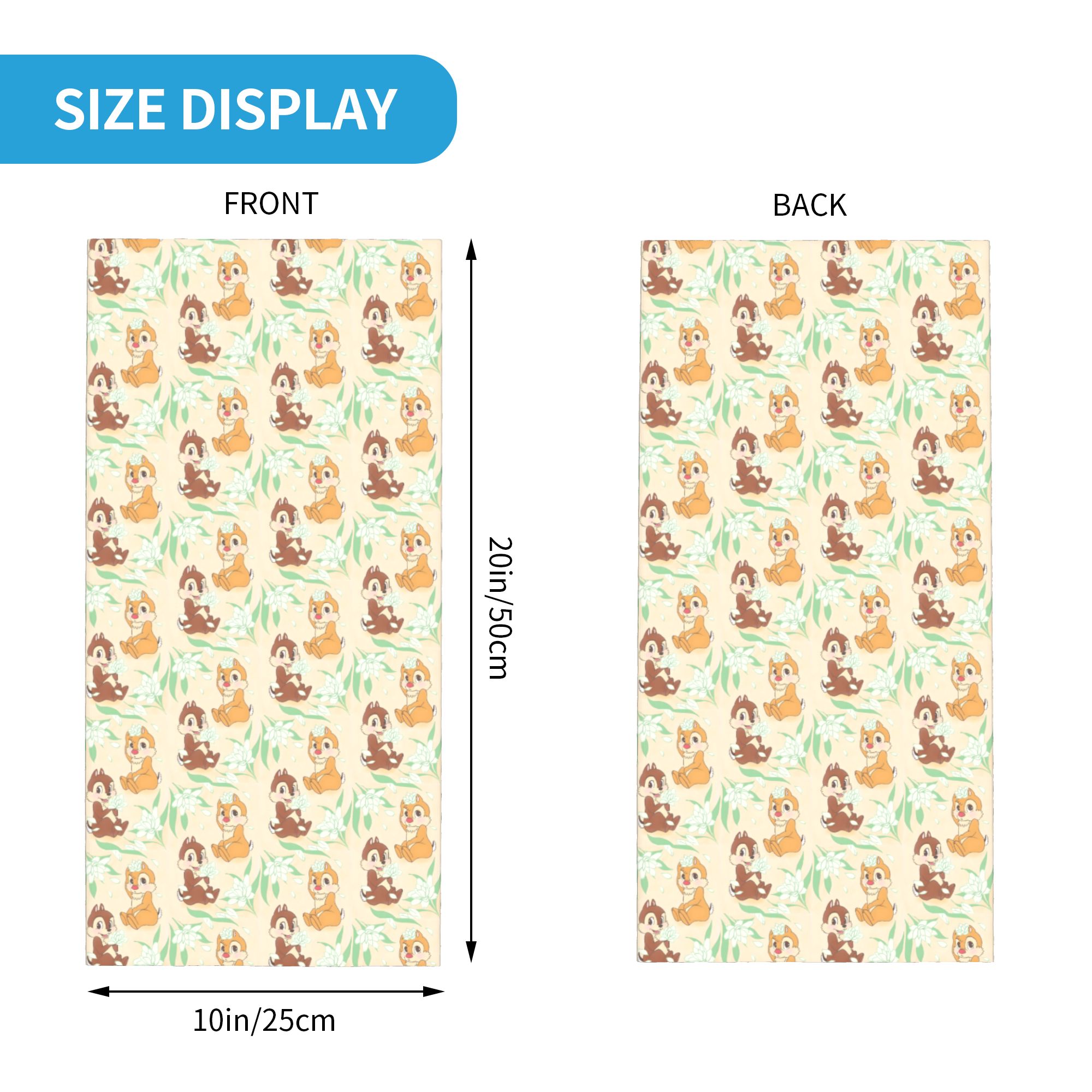 Custom Cute C-Chip And D-Dale  - Neck Warmer Tube 评论和价格