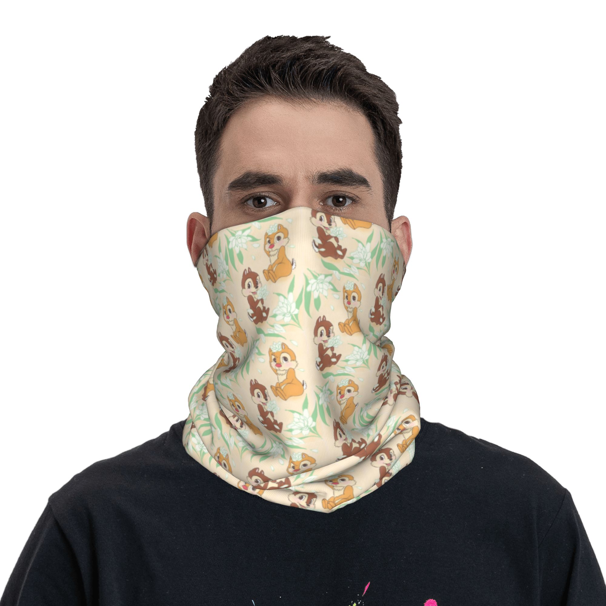 Custom Cute C-Chip And D-Dale  - Neck Warmer Tube 评论和价格