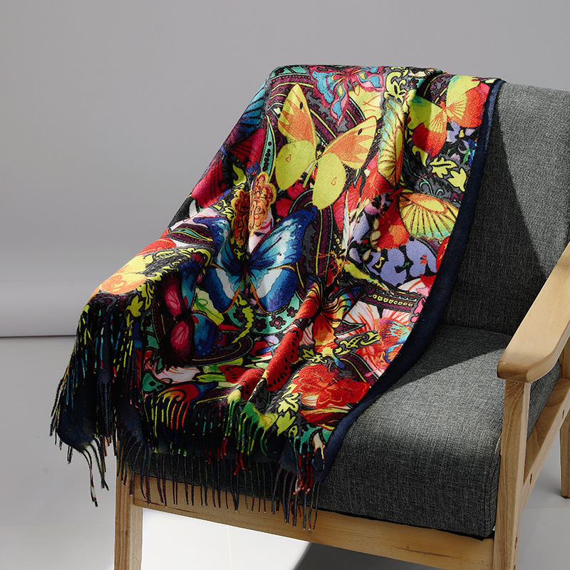 Luxury Brand Oil Painting Cash - Woven Scarf Blanket 评论和价格