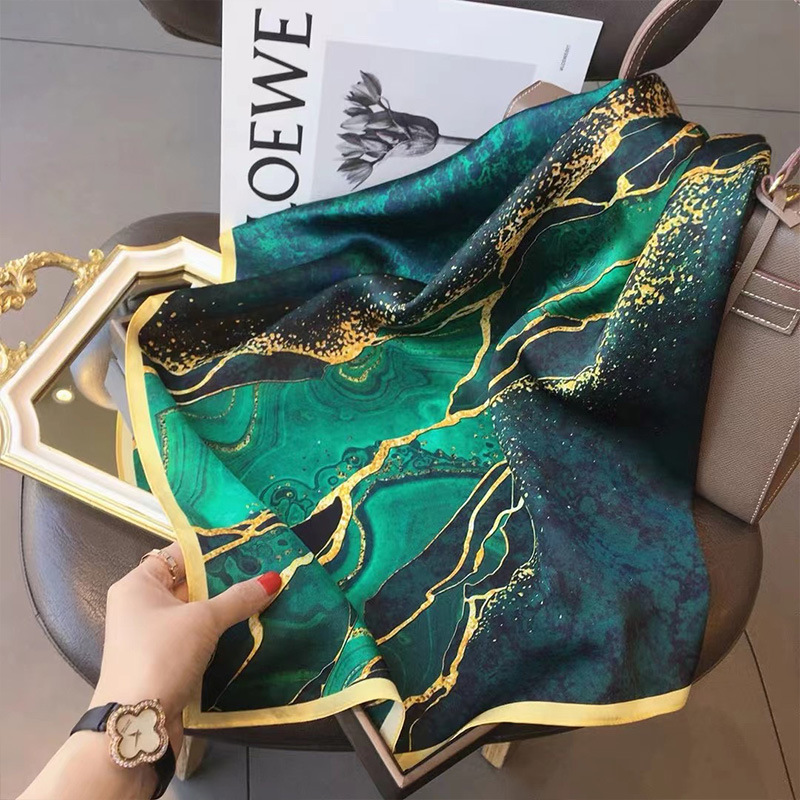 70x70cm Women Scarf Silk Feeli - Head Wrap Turban 评论和价格
