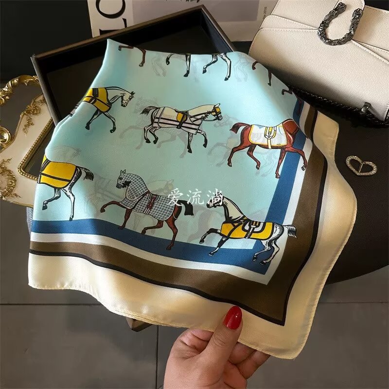 70cm Square Scarf  for Women R - Face Scarf Mask 评论和价格