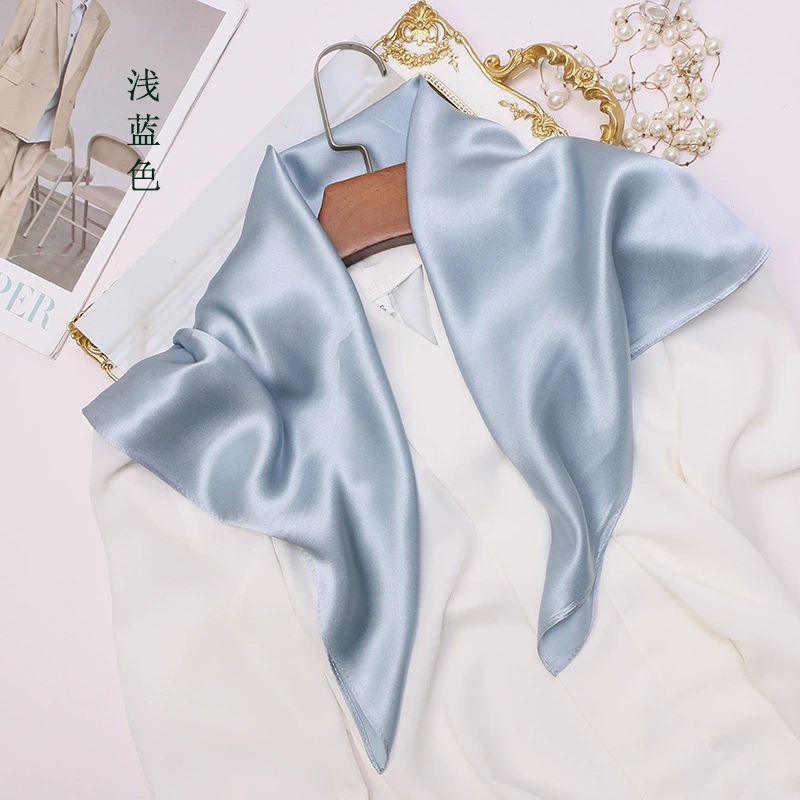 Spring & Summer Solid Color Mu - Scarf Silk Square 评论和价格
